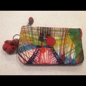 Authentic Kipling Multicolor Zipper Pouch